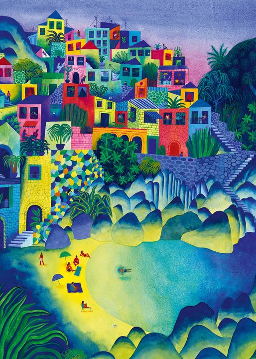 Immagine prodotto Pieces & Peace Puzzle 500 pezzi Villaggio lontano (500 pezzi)