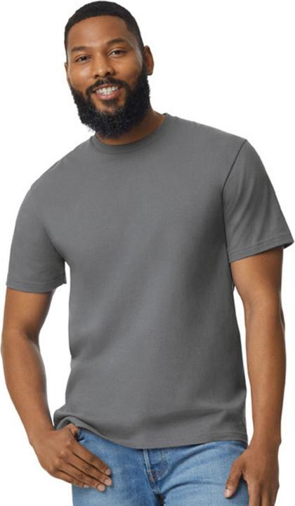 Actual product image Gildan Unisex Adult Softstyle Heather Midweight T-Shirt (L)