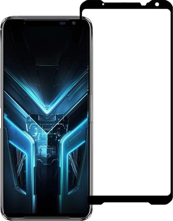 Actual product image Screenguard Asus ROG Phone 3 Full Screen Protective Glass Film 2.5D 9H (1 Piece, Asus ROG Phone III)