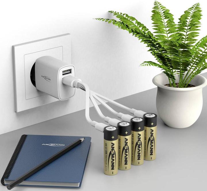 Immagine prodotto Ansmann 1312-0039 Batteria al litio ricaricabile Mignon (AA) 1800 mAh 1,2 V 8 pz. (8 pz., AA, 1800 mAh)