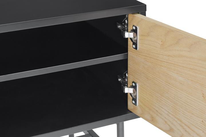 Produktbild SalesFever Lowboard Echtholzfurnierx60 schwarz (150 x 40 x 60 cm)