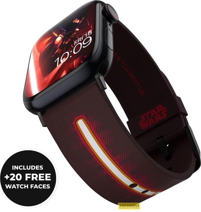 Immagine prodotto Moby Fox Bracciale Smartwatch Star Wars Darth Vader Lightsaber 22 mm (22 mm, Silicone, Acciaio inossidabile)