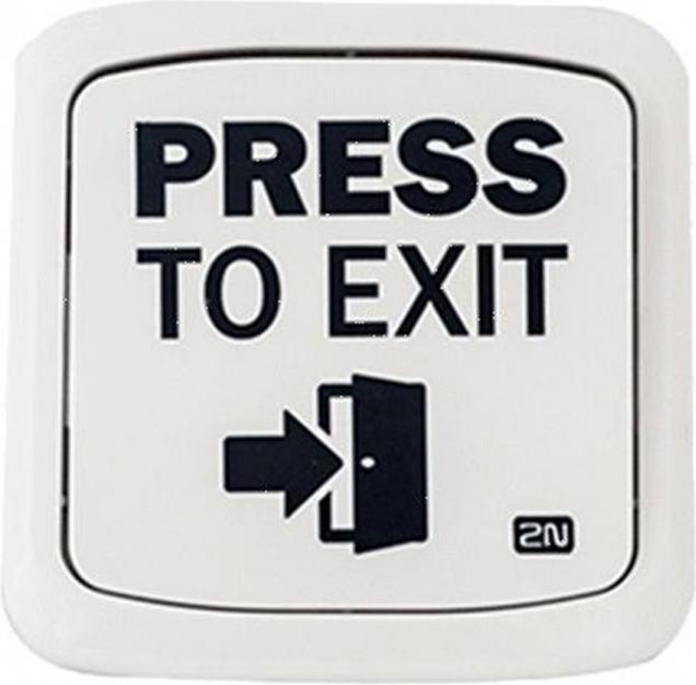 Actual product image 2N Pulsante Exit - Tasto Exit (necessario input sul citofono)