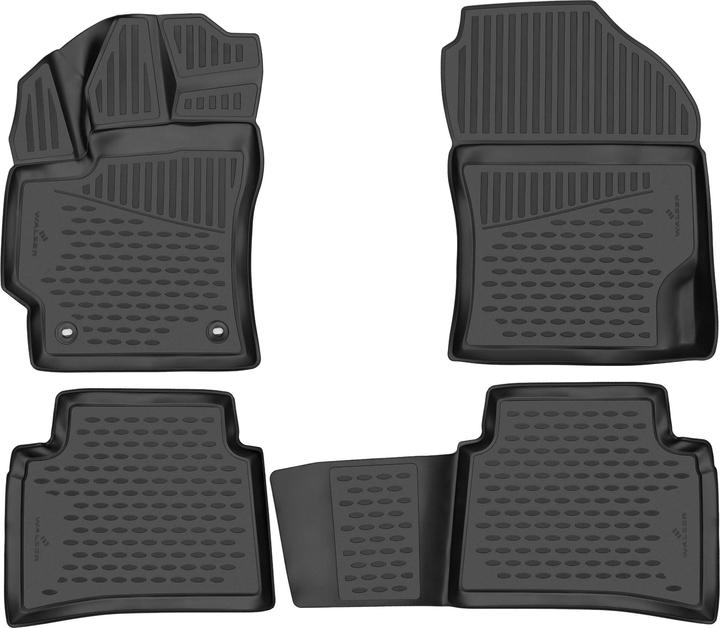 Image du produit Walser Tapis en caoutchouc XTR pour Toyota Corolla à hayon (E21) 01/2019-aujourd'hui (2 tapis avant + 2 tapis arrière)