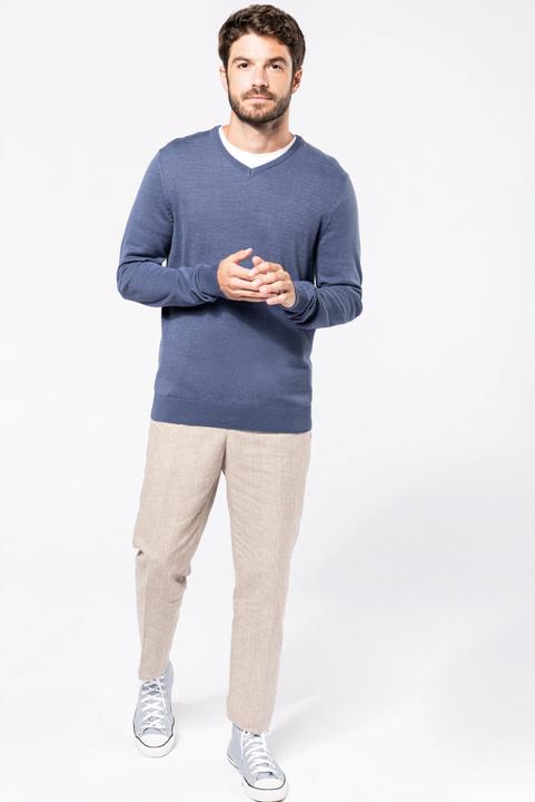 Produktbild Kariban Pullover mit V-Ausschnitt (4XL)