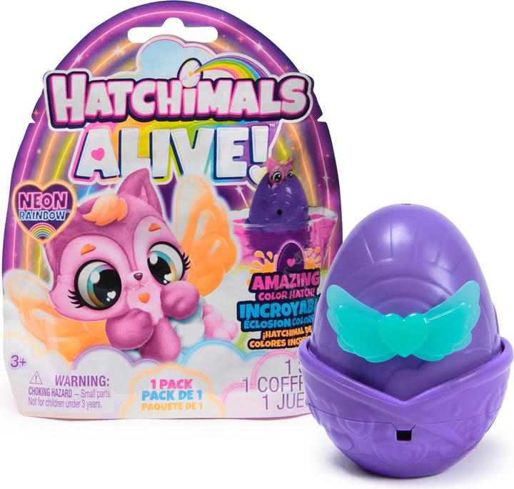 Produktbild Hatchimals Alive Neon Rainbow