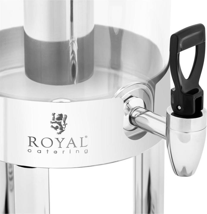Produktbild Royal Catering Saftspender Getränkespender mit Zapfhahn Limonadenspender 5,5 L mit Kühlsystem