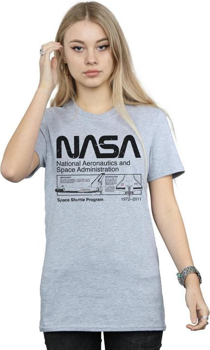 Immagine prodotto Nasa Femme/Les femmes - T-shirt classica con navetta spaziale (M)