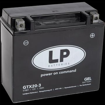 Immagine prodotto Landport Batteria per moto Gel GTX20-3 12V 18Ah (12 V, 18 Ah)
