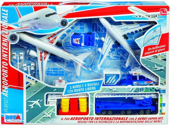 Immagine prodotto Rs Toys Playset aereoporto internazionale 2 aerei+3 veicoli