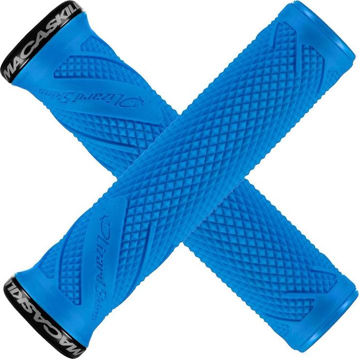 Image du produit MGA Les poignées du volant en peau de lézard Danny Macaskill Lock-On Deja Blue Buckle (nouveau 2023)