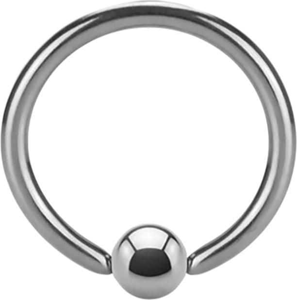 Actual product image Star Piercing Micro Ball Closure Ring High Polished (Surgical steel 316L, without brass)