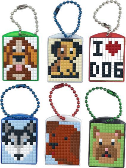 Immagine prodotto pixeln.ch Set regalo portachiavi 6 pezzi - Cani