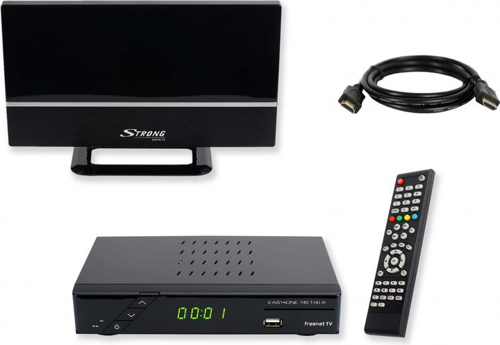 SET DVB-T2 Home Bundle with active antenna (DVB-T2)