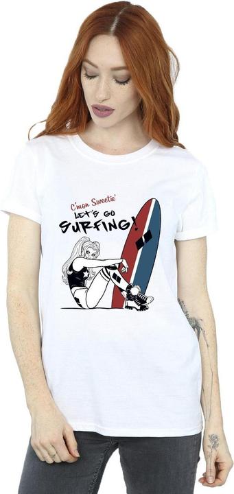 Immagine prodotto Maglietta da donna/ragazzo in cotone Harley Quinn Let's Go Surfing (L)