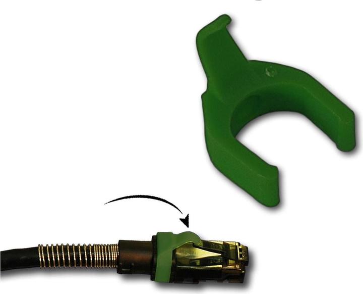 Produktbild PatchSee Kabel Clip Farbe Dunkelgrün, Set=