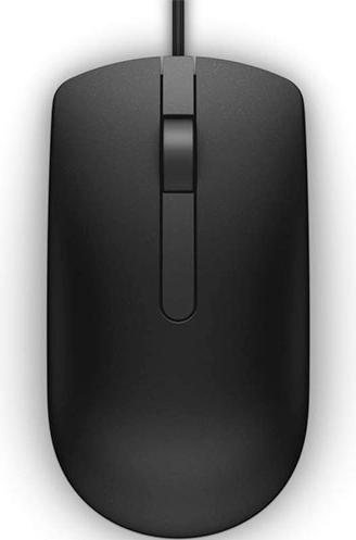 Actual product image Dell Ms116 Mouse Ambidextrous Usb (Cable)