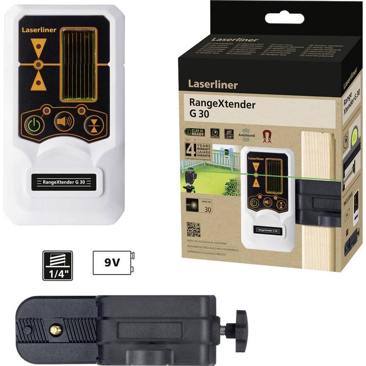 Produktbild Laserliner RangeXtender G 30 Laserempfänger für Linienlaser Reichweite (max.):