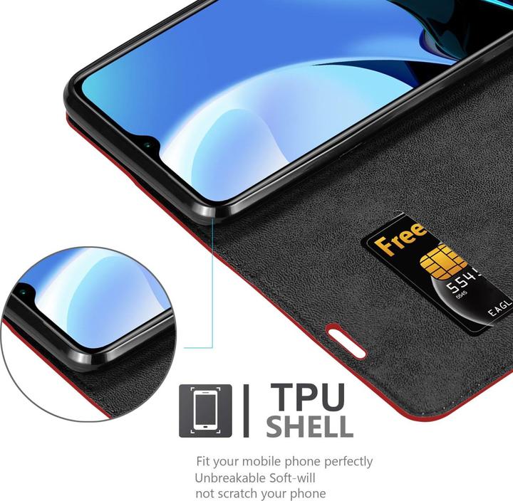 Immagine prodotto Cadorabo Libro Invis. Coperchio magnetico (Xiaomi Redmi 9T, Xiaomi Poco M3)