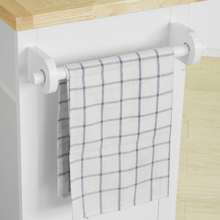 Image du produit SoBuy Ilot de cuisine Chariot de cuisine avec porte-bouteilles