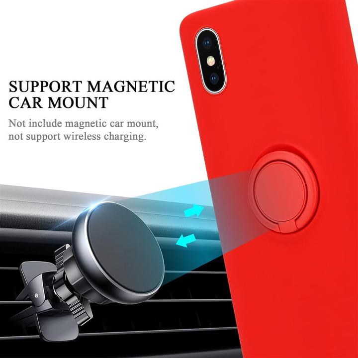 Productafbeelding Cadorabo TPU Vloeibare Ring Silicone Hoesje (Apple iPhone XS Max)