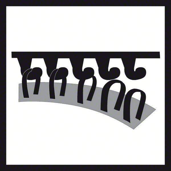 Actual product image Bosch Zubehör PRO F460 sanding sheet, 93 x 93 mm, G60, G80, G120, G180, G240, 5 pcs. (60, 80, 100, 120, 180)
