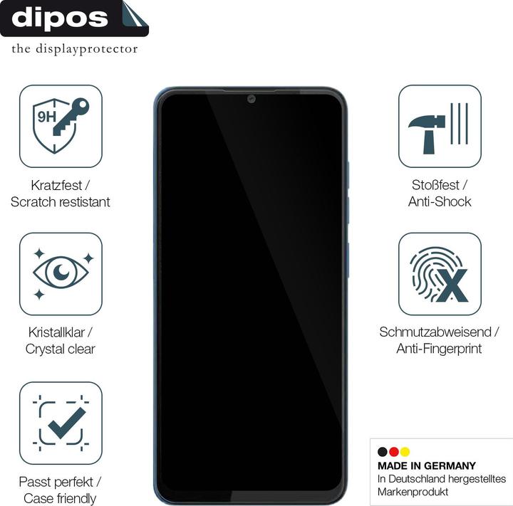 Produktbild Dipos Anti-Shock Displayschutz 9H (1 Stück, HTC Wildfire)