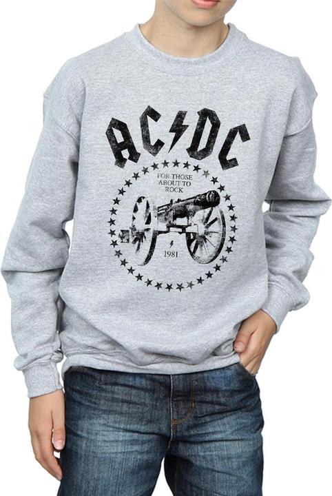 Actual product image AC/DC Boys We Salute You Cannon Sweatshirt (128)