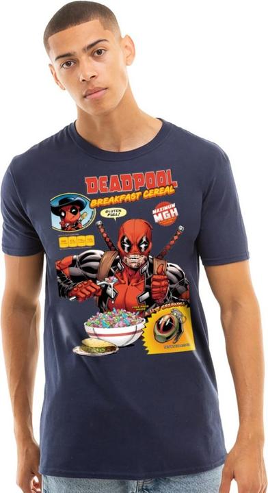 Actual product image Mens Deadpool Cereal T-Shirt (L)