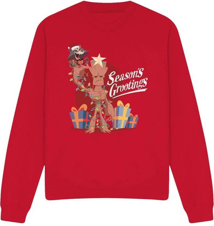 Actual product image Guardians of the Galaxy Unisex Adult Seasons Grootings Sweatshirt (L)