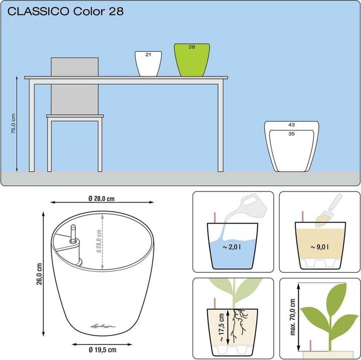 Image du produit Lechuza Classico Color (27.50 cm)