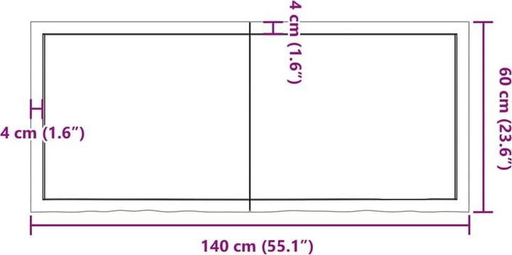 Image du produit VidaXL Gianna (140 x 60 x 4 cm)