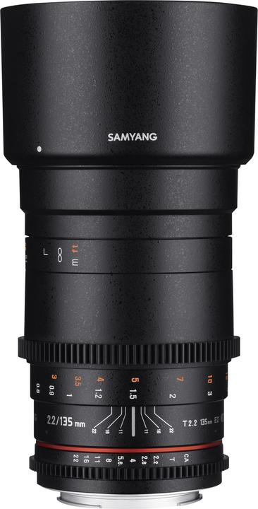 Actual product image Samyang 135mm T2.2 VDSLR Nikon (Nikon F, full size)