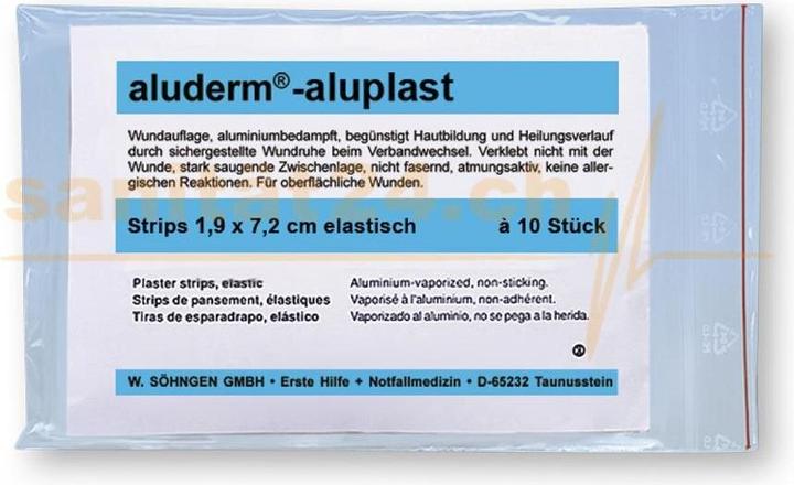 Actual product image Söhngen aluderm® stabil Strips 1.9x7.2cm, 10 pcs. (10 x)