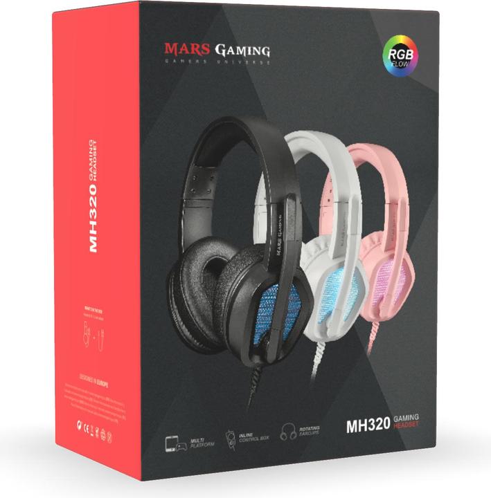 Produktbild Mars Gaming Casque Micro Gamer Mh320 RGB (Noir) (Kabelgebunden)