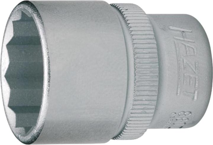 Actual product image HAZET Socket ∙ 12-point 880Z-17 ∙ Square, hollow 10 mm (3/8 inch) ∙ Outside 12-point traction profi… (17 mm)