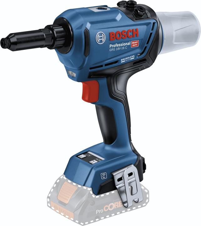 Scatola di cartone, Clip da cintura, Chiave per l'installazione, Gancio di sospensione, Contenitore per mandrini, 4 boccagli (3,0/3,2 mm, 4,0 mm, 4,8/5,0 mm, 6,4 mm)