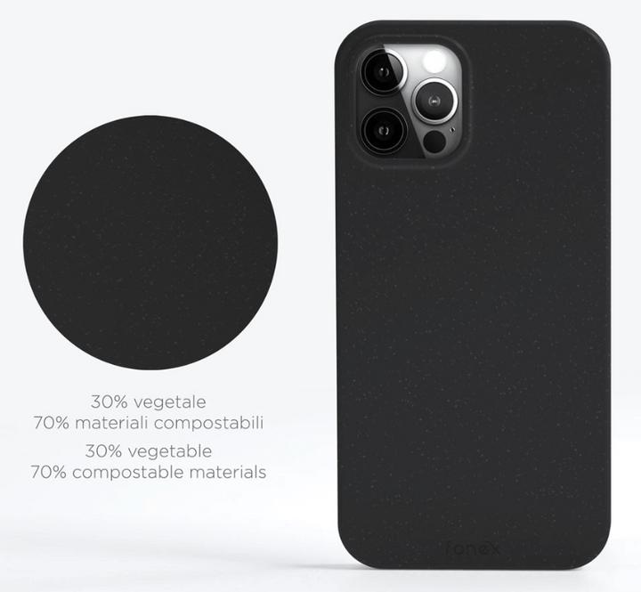 Immagine prodotto Fongex iPhone 12 Pro Max - Custodia bio ecologica nera (Apple iPhone 12 Pro Max)