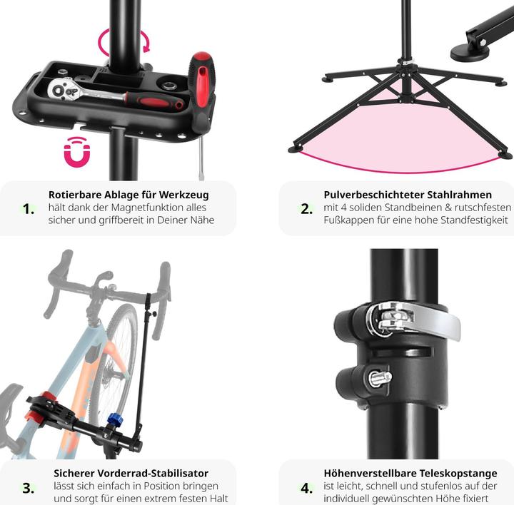 Produktbild tectake Fahrradmontageständer