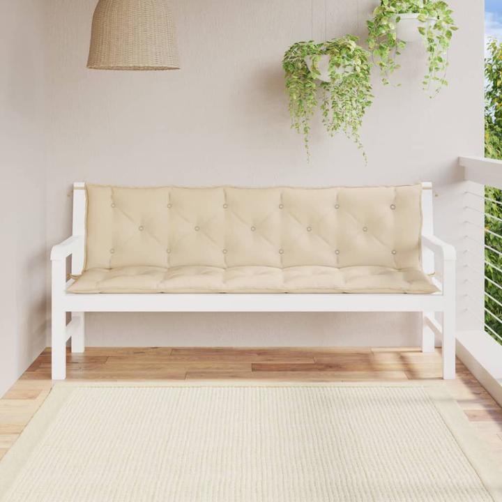 Image du produit VidaXL Coussins de banc de jardin 2 pcs. O x tissu ford (180 x 50 x 7 cm)