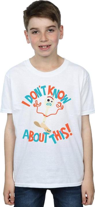 Actual product image Disney Boys Toy Story 4 Forky I Dont Know About This T-Shirt (116)