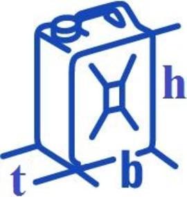 Produktbild Hünersdorff Industriekanister 20 l PE UN-Zulassung H399xB231xT294mm
