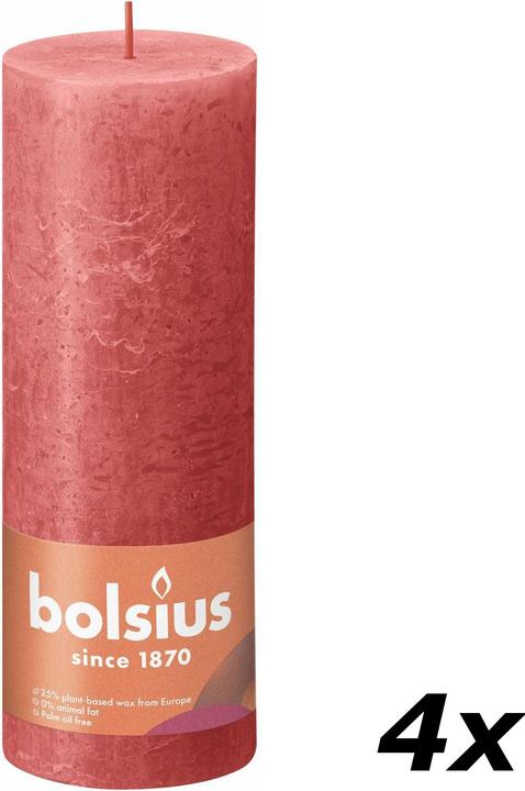 Produktbild Bolsius 4er-Set Stumpenkerze (4 Stk.)