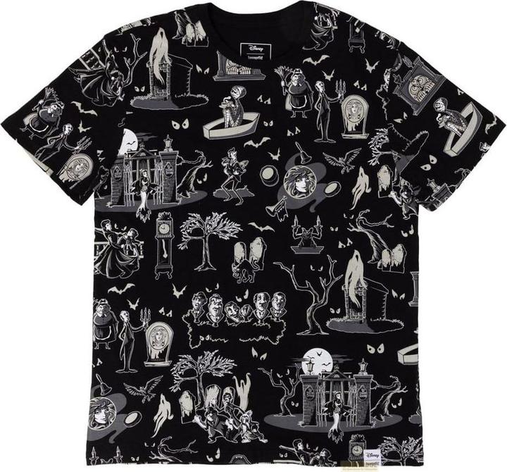 Actual product image Loungefly Disney by Tee T-Shirt Unisex Haunted Mansion Size XL (XL)
