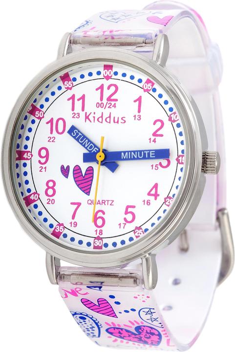 Actual product image Kiddus Time Teacher Hearts (German) (Analogue wristwatch, 33 mm)