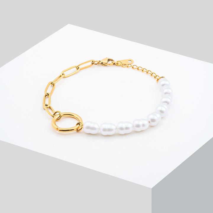 Immagine prodotto Sensora Jewelry Bracciale con maglie di perle (Acciaio inossidabile)