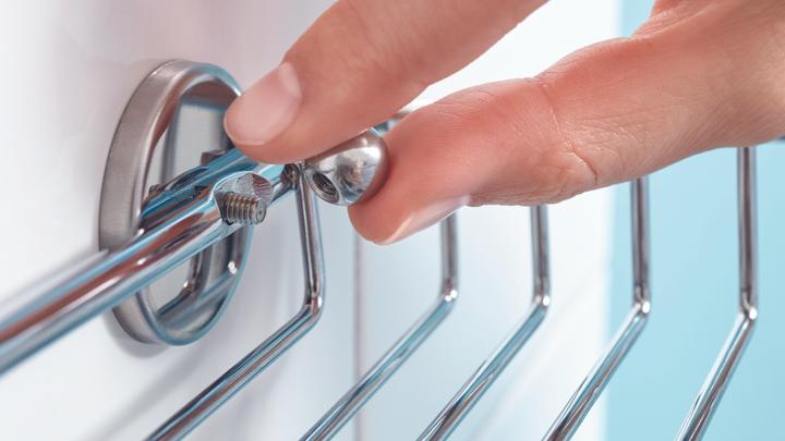 Actual product image tesa BAATH+ shower basket incl. adhesive solution without drilling