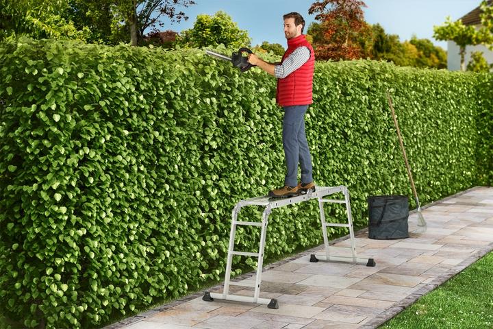 Produktbild Hailo M60, Aluminium-Universalleiter, 4x3 Sprossen (Mehrzweckleiter, 332 cm)