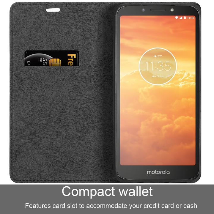 Produktbild Cadorabo Book Hülle Invisible für Motorola MOTO E5 / G6 PLAY (Motorola Moto E5, Motorola Moto G6 Play)