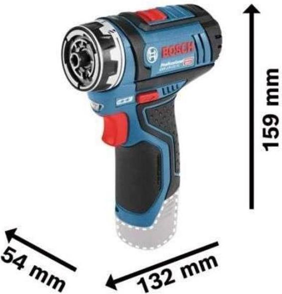 Actual product image Bosch Professional Cordless drill GSR 12V-15 FC(2x 2.0 Ah GAL 12V-40 GFA 12-B GFA 12-W GFA 12-E CC) (Rechargeable battery operated)